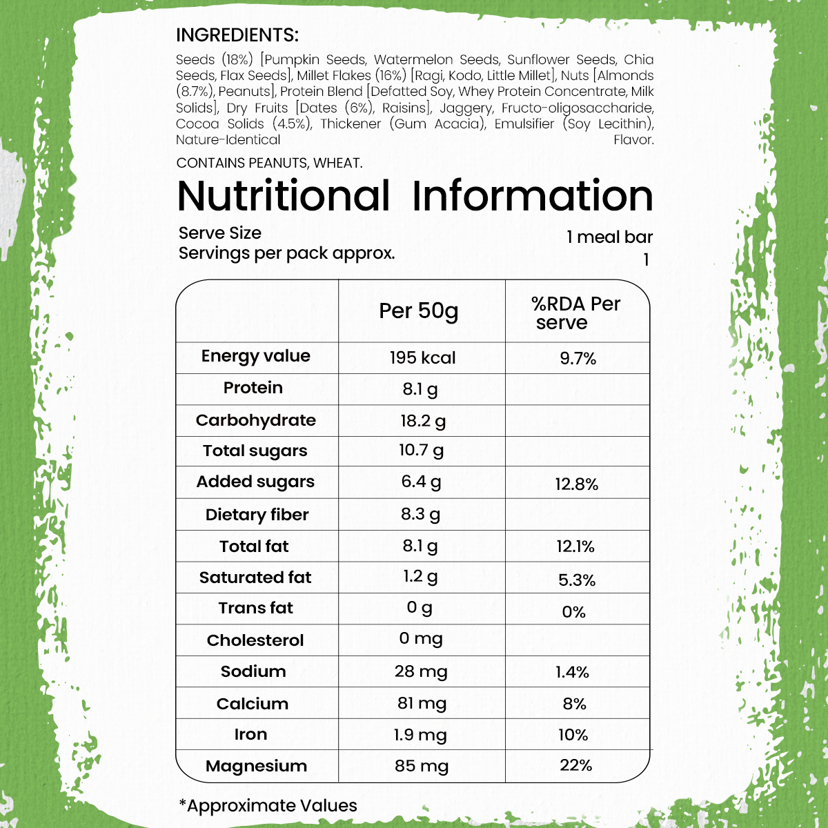 Millets & Cocoa Meal Bar-Sabala Millets