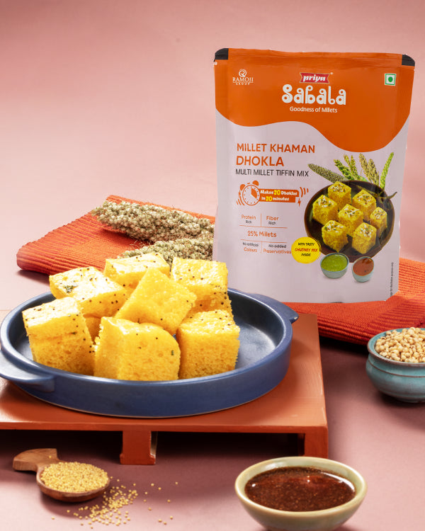 Millet Khaman Dhokla