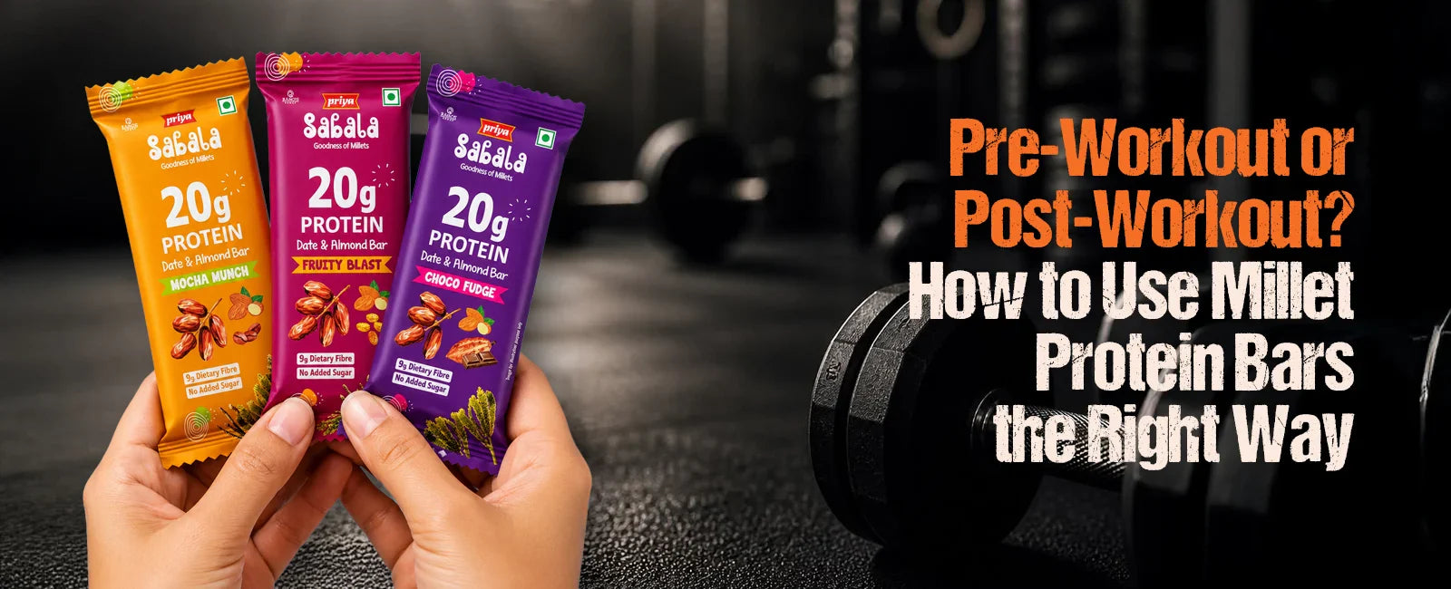 Pre-Workout or Post-Workout? How to Use Millet Protein Bars