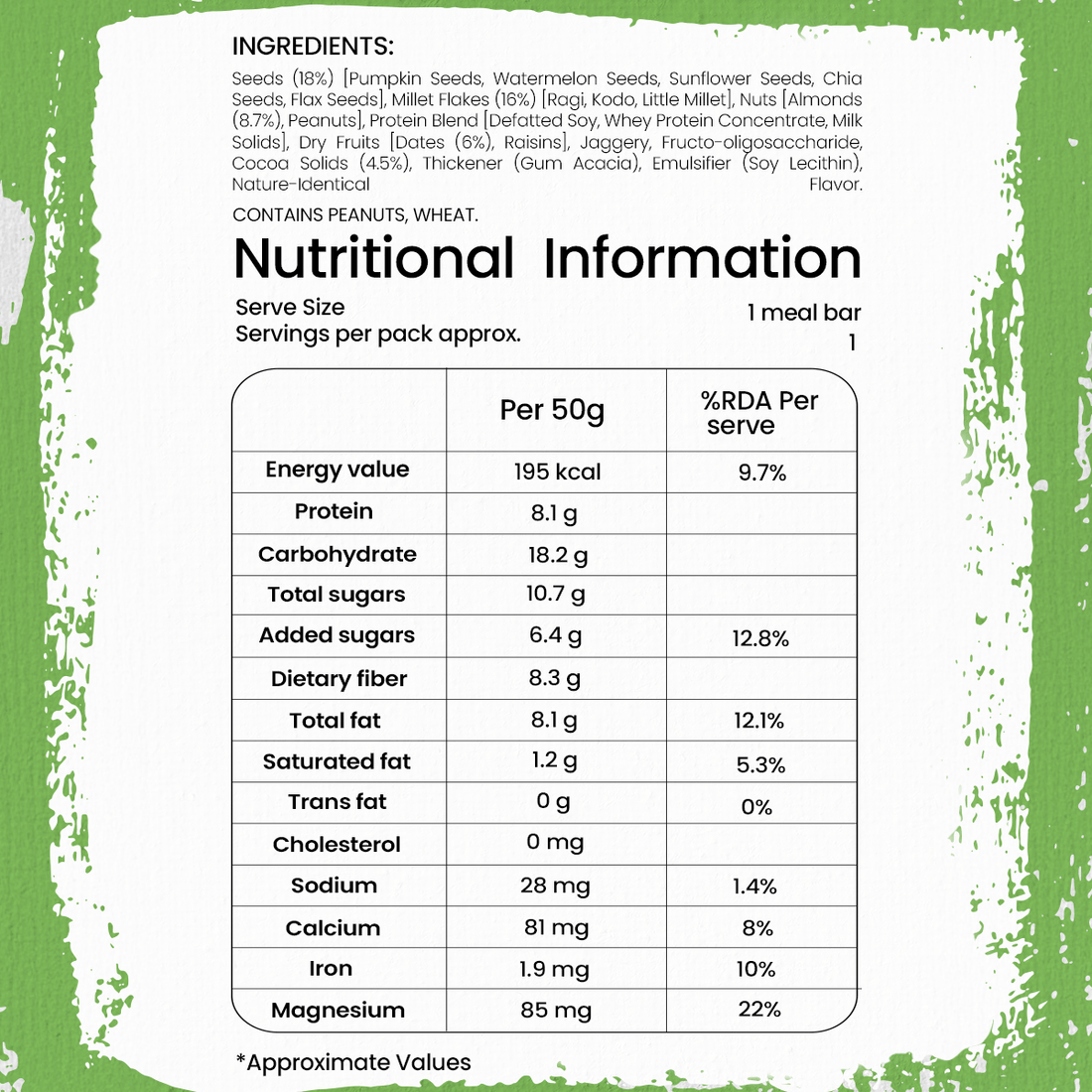Millets &amp; Cocoa Meal Bar-Sabala Millets