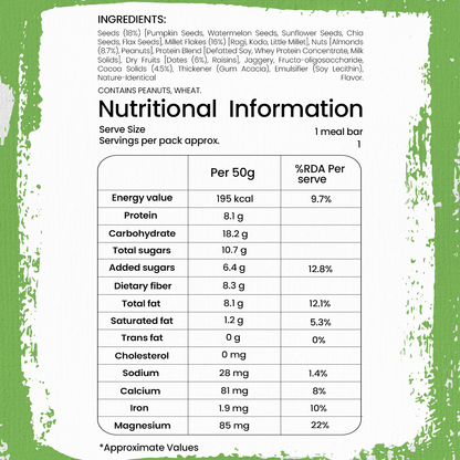 Millets &amp; Cocoa Meal Bar-Sabala Millets