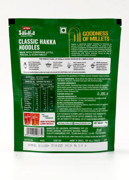 Millet Classic Hakka Noodles