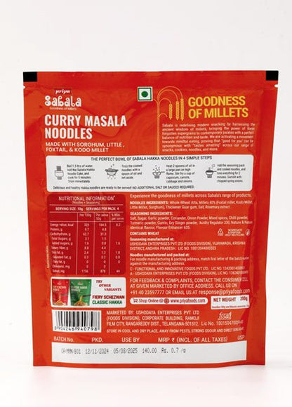 Millet Curry Masala Noodles