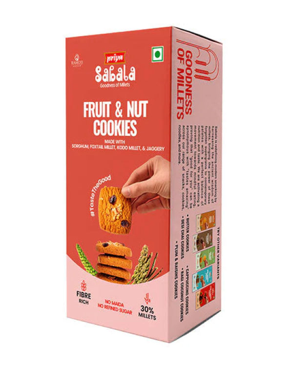 Millet Fruit &amp; Nut Cookies