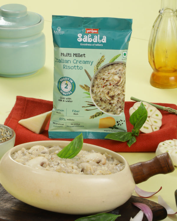 Ready to Eat Italian Creamy Risotto Millet Meal - Protein & Fiber ...