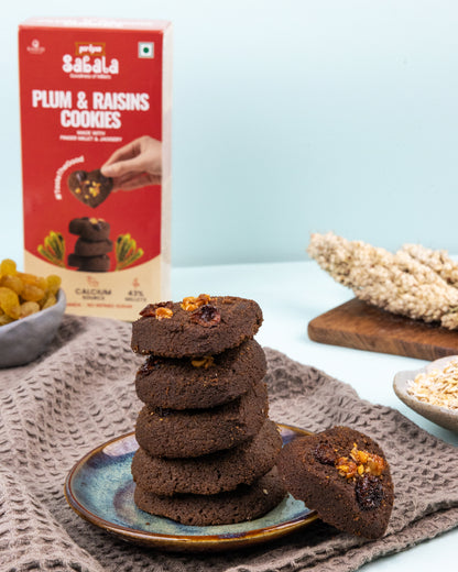 Millet Plum &amp; Raisins Cookies