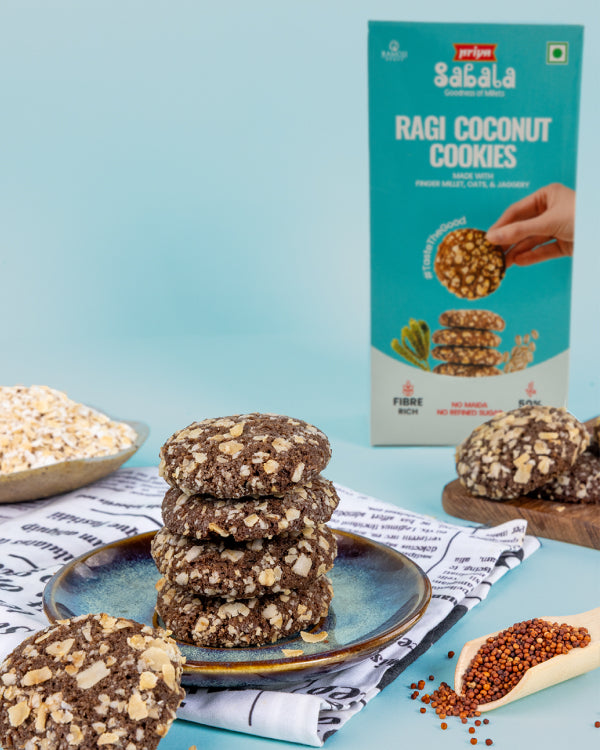 Millet Ragi Coconut Cookies